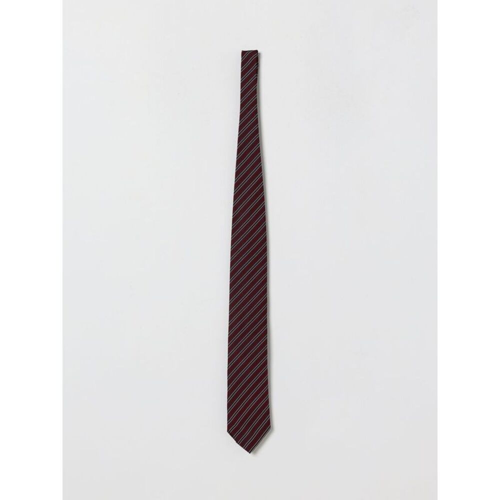Zegna Men Zegna Striped Silk Tie